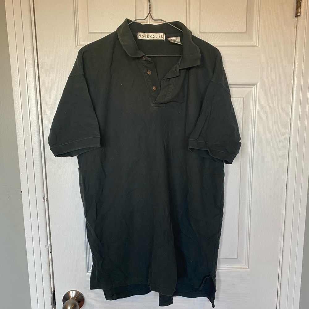 Naturalife Men's Forest GreenPolo Shirt